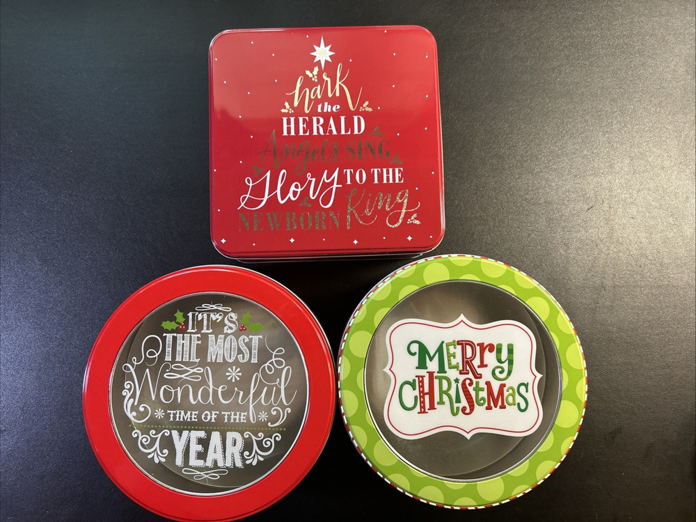 Brother and Sister Christmas Tin 2018 - Lot of 3